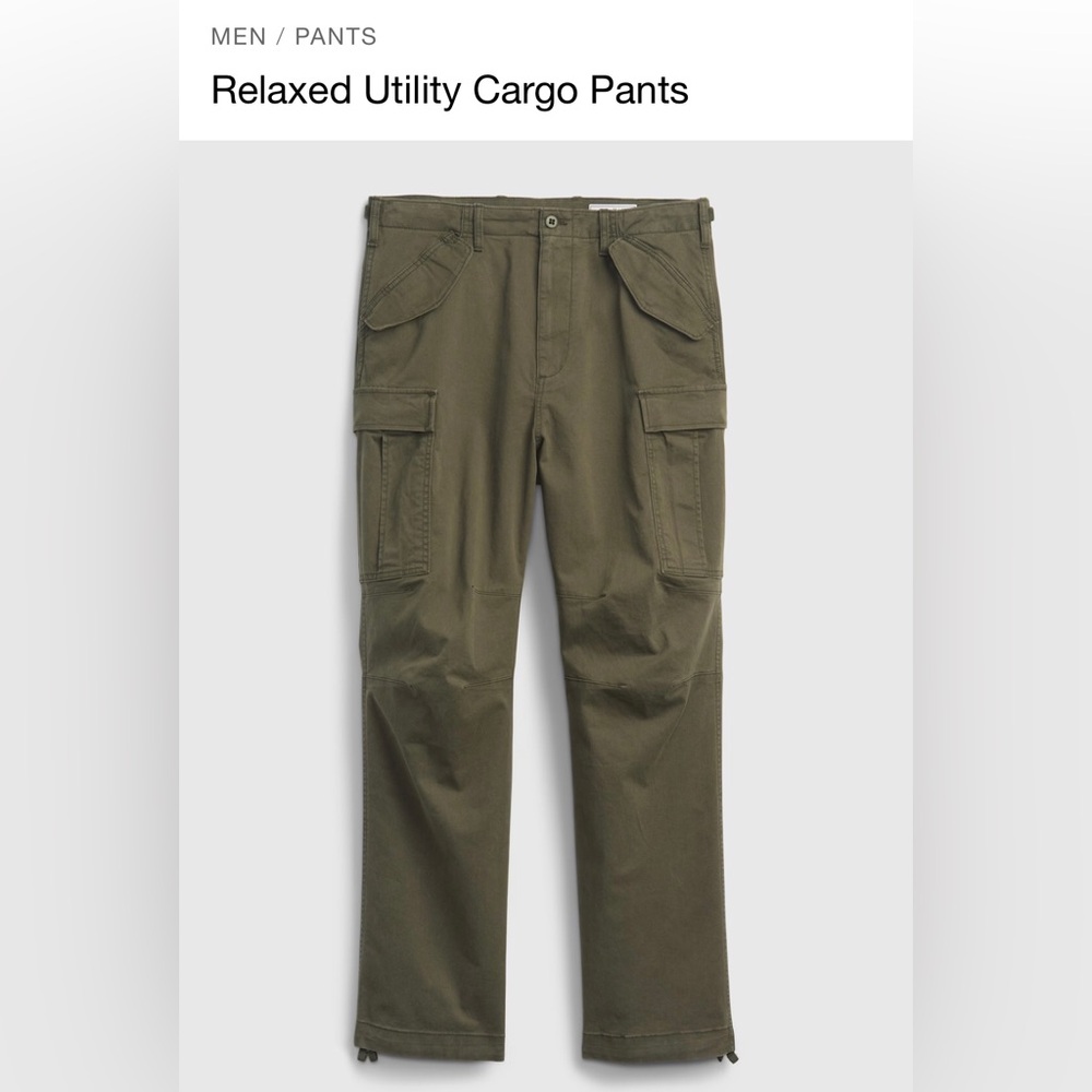 NWT Gap Relaxed Utility Cargo pants